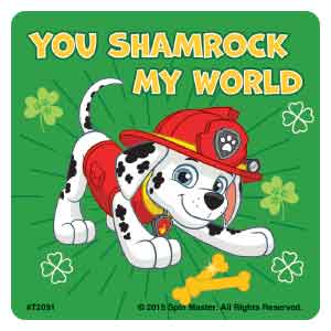 PAW Patrol - St. Patrick's Day Stickers